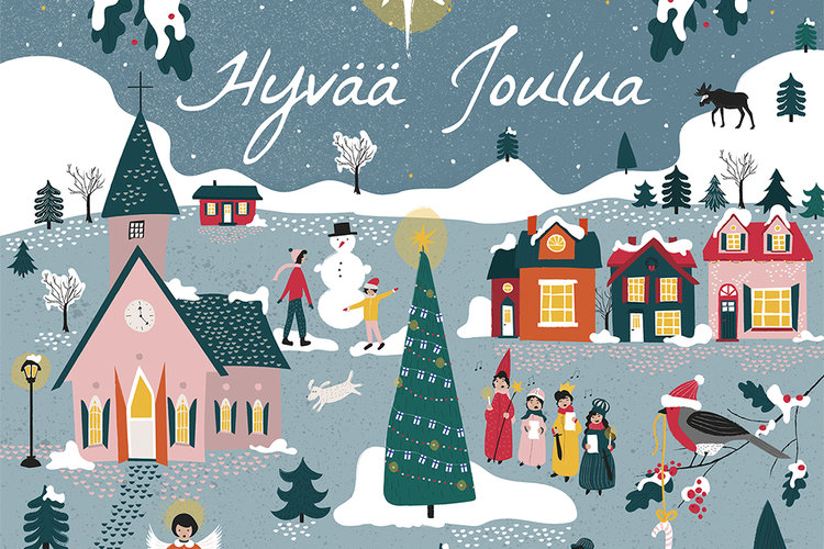 Jouluinen piirroskuva