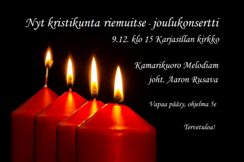 Nyt kristikunta riemuitse -joulukonsertti Nyt kristikunta riemuitse -joulukonsertti