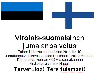 Messu - virolais-suomalainen jumalanpalvelus Messu - virolais-suomalainen jumalanpalvelus