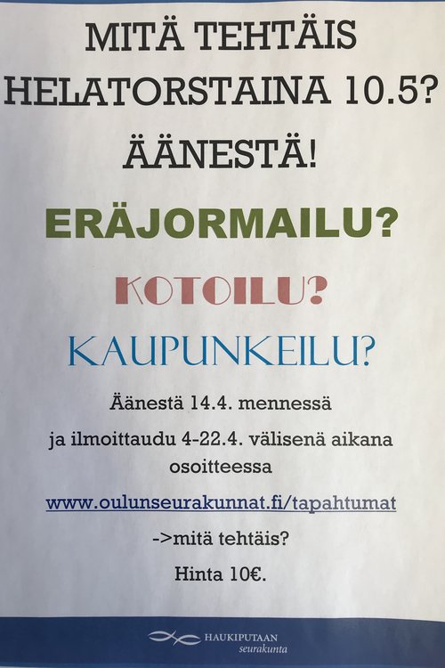 Mitäs tehtäis? -päivä Mitäs tehtäis? -päivä
