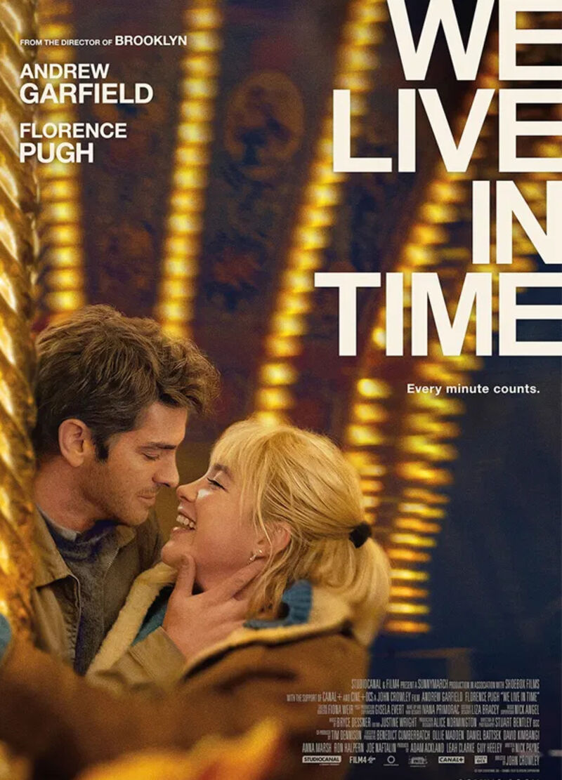 Elokuvajuliste We live in time -elokuvasta