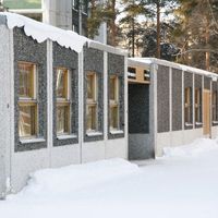 Intiön seurakuntakoti, käytössä 25.4.2021 saakka Intiön seurakuntakoti talvella