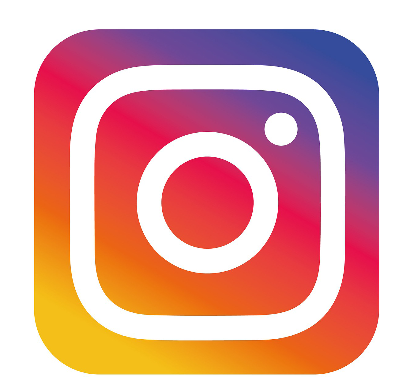 Instagramin logo, violetteja ja vaaleanpunaisia sävyjä.