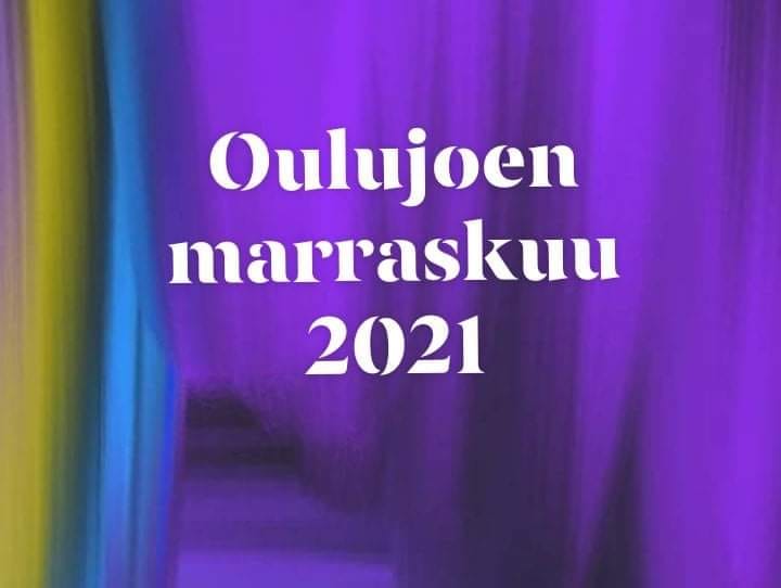 Koristeellinen, teksti Oulujoen marraskuu 2021