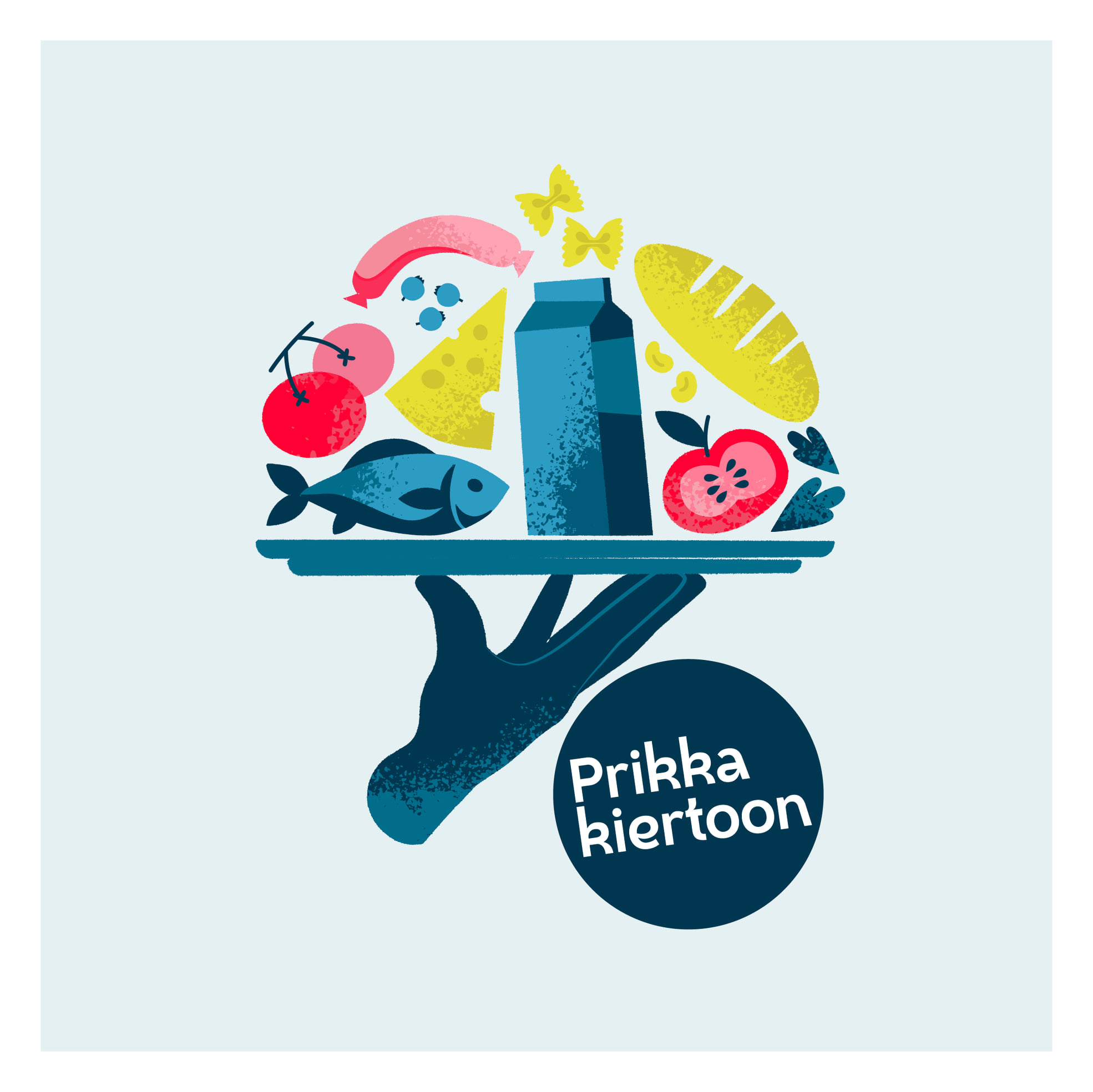 Prikka kiertoon -hankkeen logo