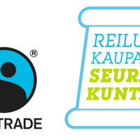 Kuvassa reilun kaupan seurakunnan logo