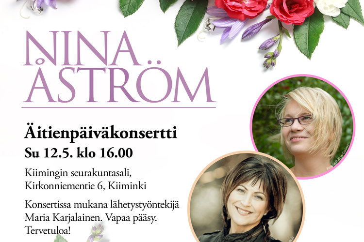 Nina Åströmin Äitienpäiväkonsertti Nina Åströmin Äitienpäiväkonsertti