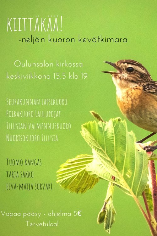 Kiittäkää! -neljän kuoron kevätkimara Kiittäkää! -neljän kuoron kevätkimara