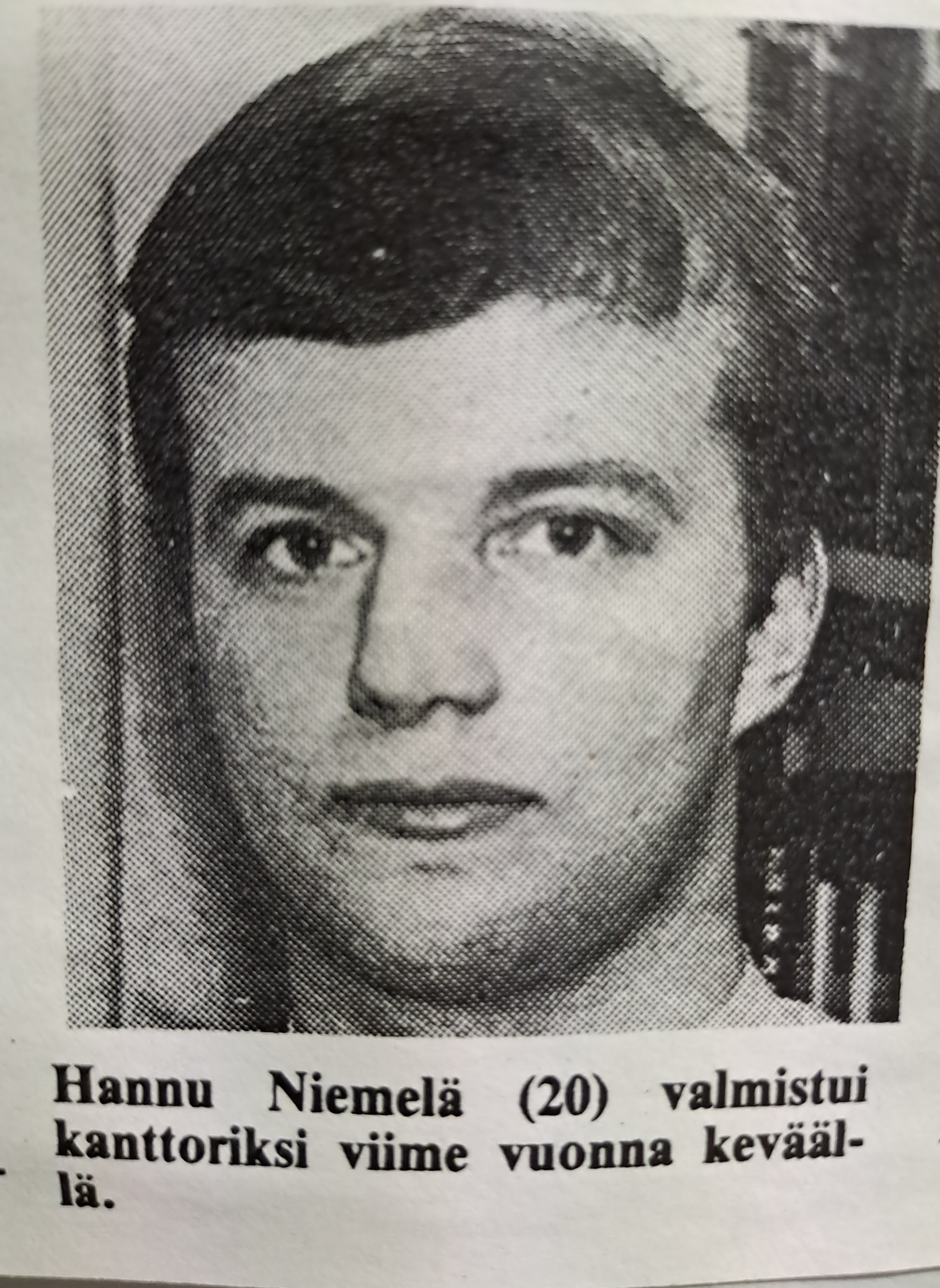 Hannu tuli Haukiputaan kanttoriksi 20 vuotiaana.