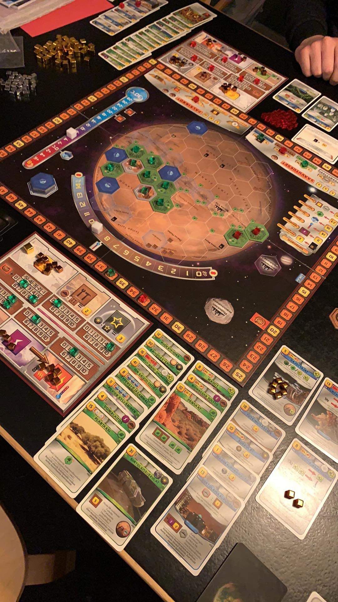Aikuisten lautapelikahvila terraforming Mars pelin pelilauta