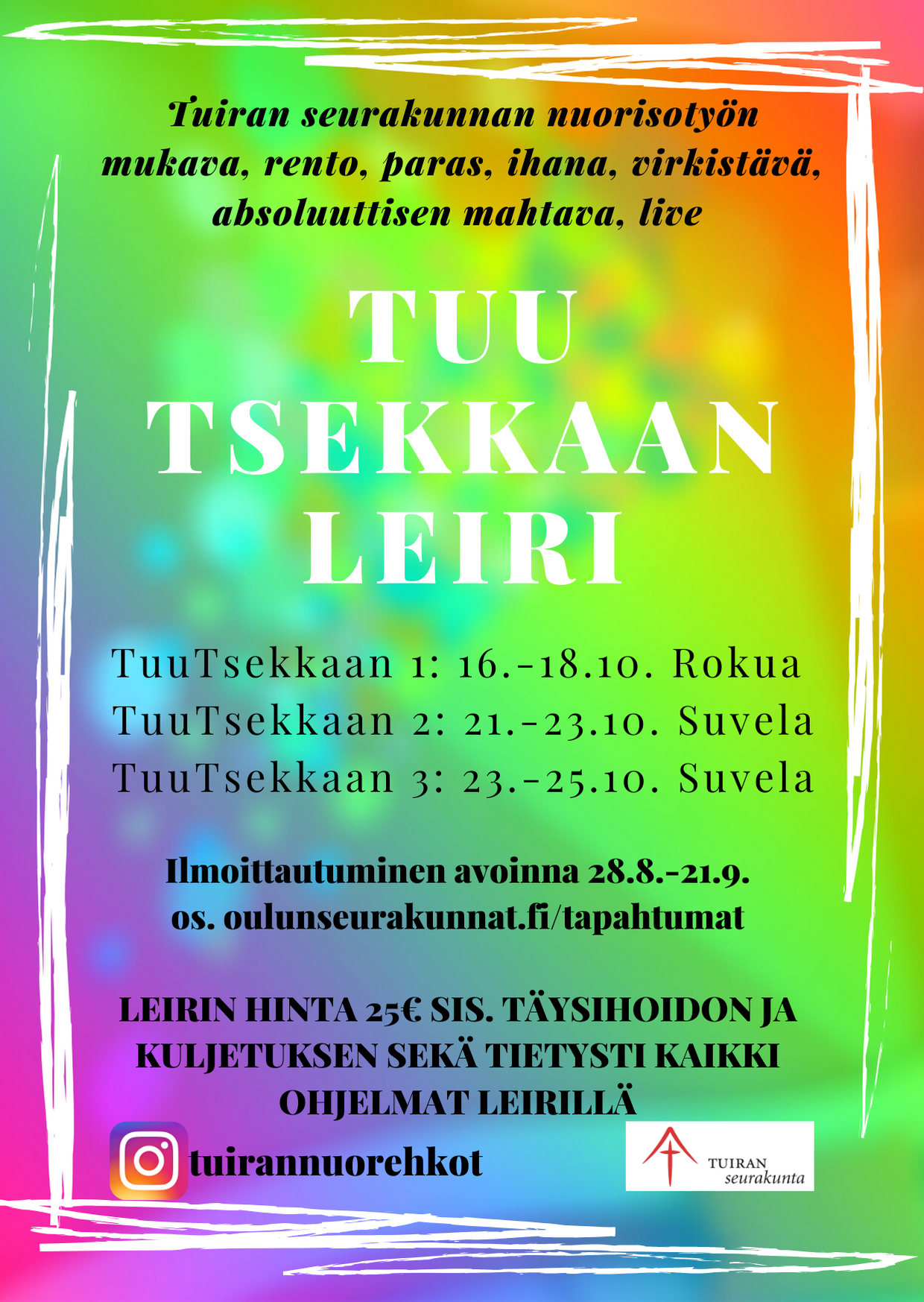 TuuTsekkaan leirit TuuTsekkaan-leirimainos