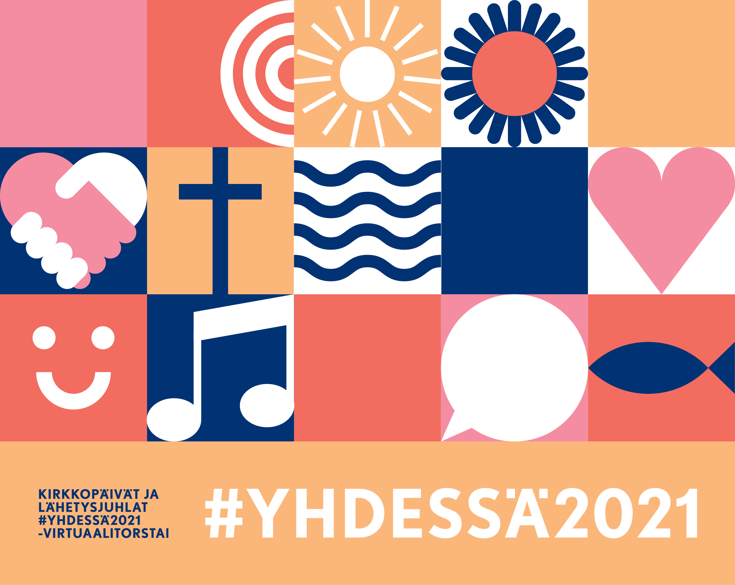 #YHDESSÄ2021-virtuaalitorstai Virtuaalitorstai-tapahtuman logo.