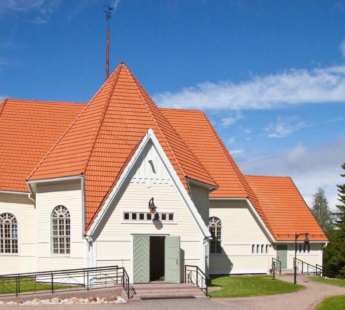 Haukiputaan kirkko, kuvaaja Juho Alatalo, Studio Ilpo Okkonen